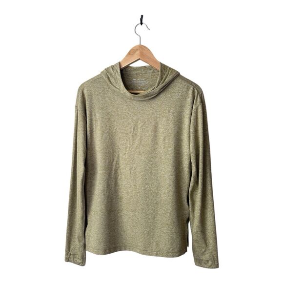 Athleta Tops - Athleta Uptempo II  Womens Hoodie Sweatshirt Green Heathered Size XS Thumbholes